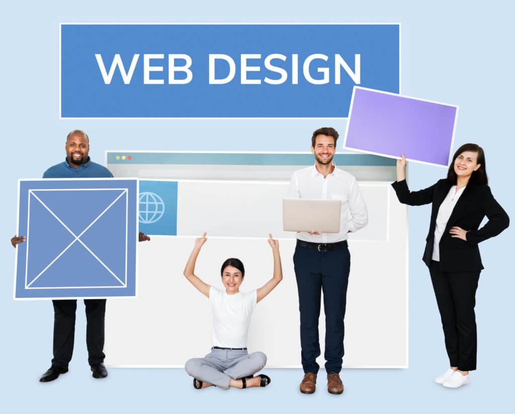Plusieurs personnes travaillant dans le domaine du web design.